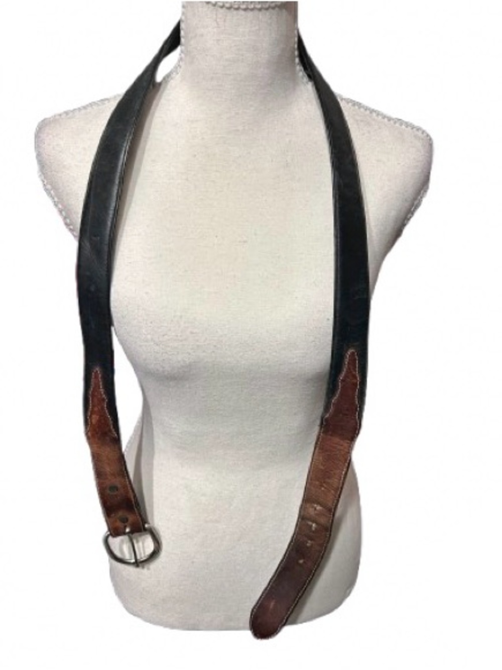 Leather brown black Silver Creek Classics Men Belt Western Country Silver 44 46